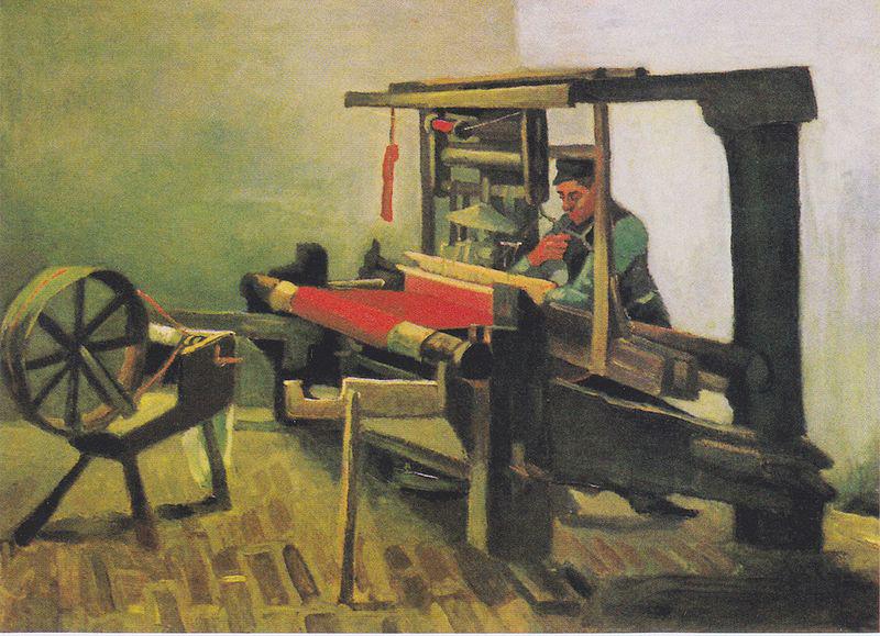 Vincent Van Gogh Weaver at the loom, with reel